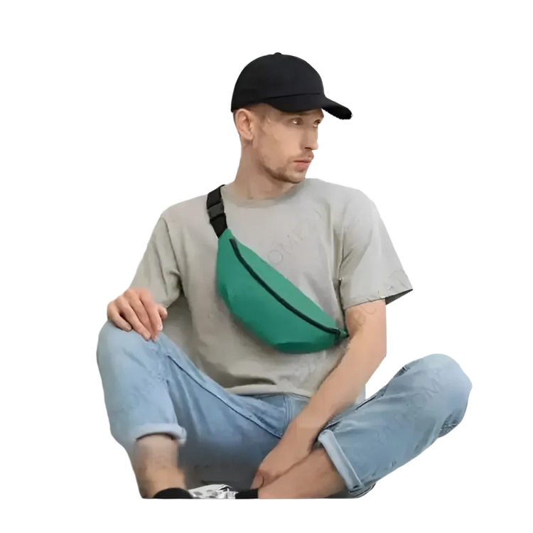 Wasserfeste Bauchtasche aus Polyester für Herren und Damen, verstellbar, Gürteltasche in S/M und M/L, ideal für unterwegs