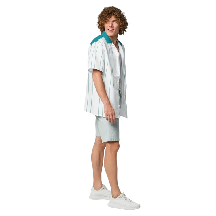 Unisex Kurzarmhemd aus Polyester von BUYATHOME24, gestreift, in 2XS-6XL, mit Textildruck, für Damen und Herren