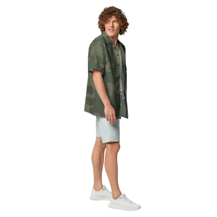 Unisex Kurzarmhemd von BUYATHOME24 in Camouflage mit atmungsaktivem Polyester, für Herren, 2XS bis 6XL.