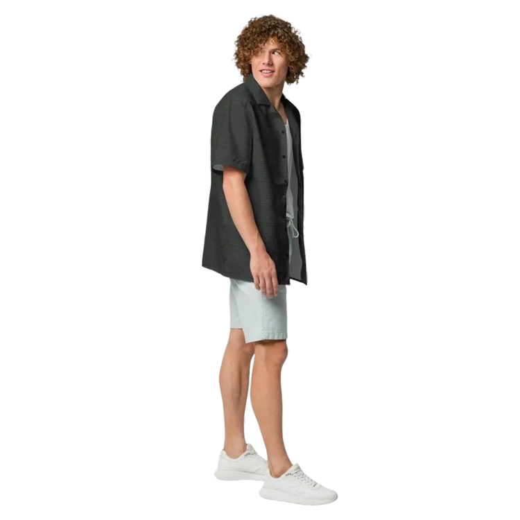 Unisex Kurzarmhemd von BUYATHOME24, atmungsaktiv, UPF50+, bedruckbar, in 2XS-6XL, für Herren, flach liegend mit Textildruck