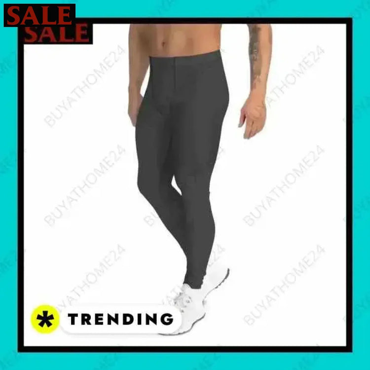 Herren Sportleggings von BUYATHOME24, atmungsaktive Fitnesshose in XS-3XL, sportlich und bequem für Freizeit und Training.