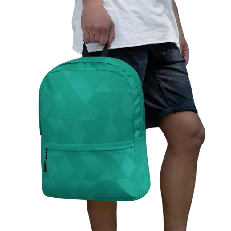 Wasserabweisender Laptop Rucksack von BUYATHOME24, Herrenmodell, 42x31x10cm, mit Textildruck, ideal für unterwegs