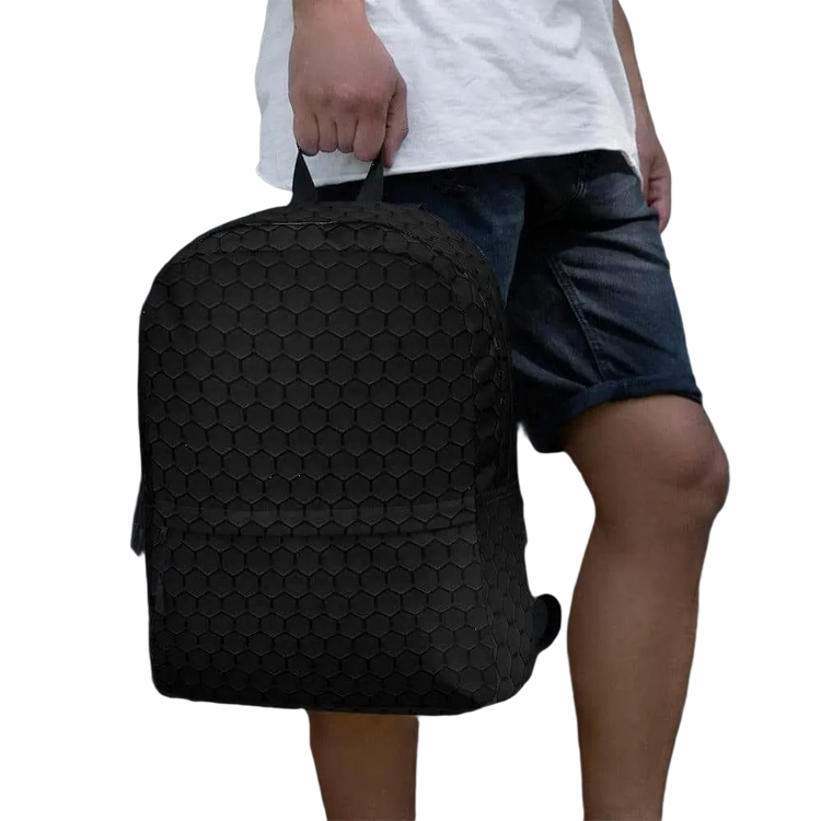 Wasserabweisender Laptop Rucksack von BUYATHOME24 aus Polyester, Herrenmodell, Maße 42x31x10 cm.