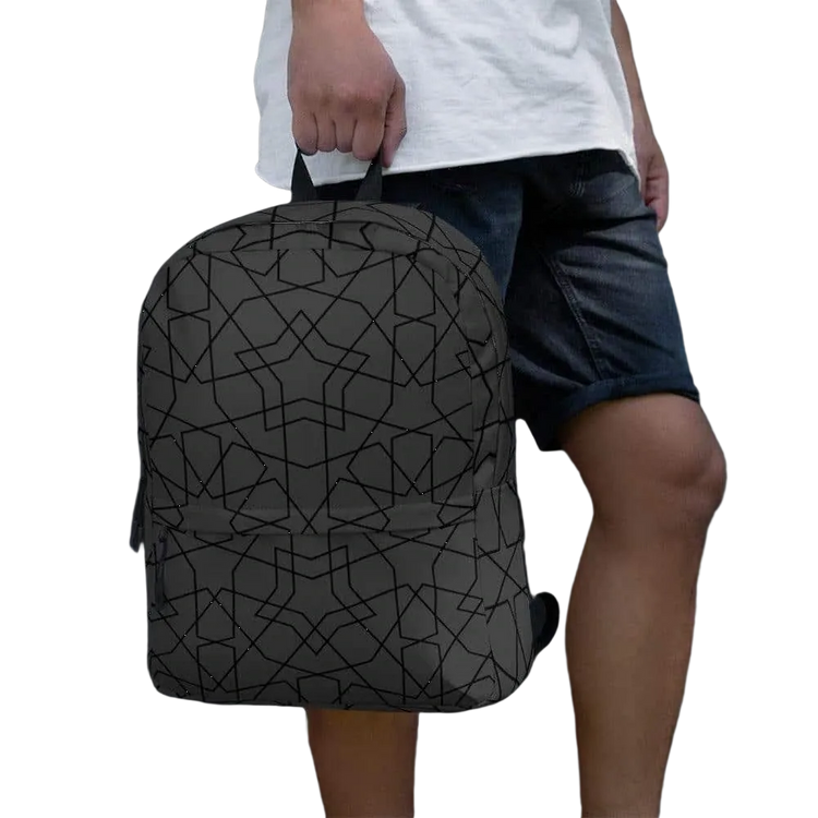Wasserabweisender Laptop Rucksack von BUYATHOME24, Herren Reisetasche, 42x31x10cm, mit Textildruck, ideal für unterwegs