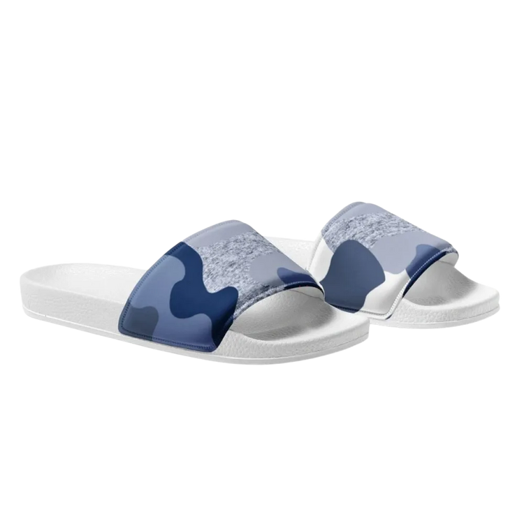 Herren- und Jungen-Badeschlappen aus Kunstleder in Größe 39-47, bequeme Badeschuhe von BUYATHOME24, mit Druckmuster