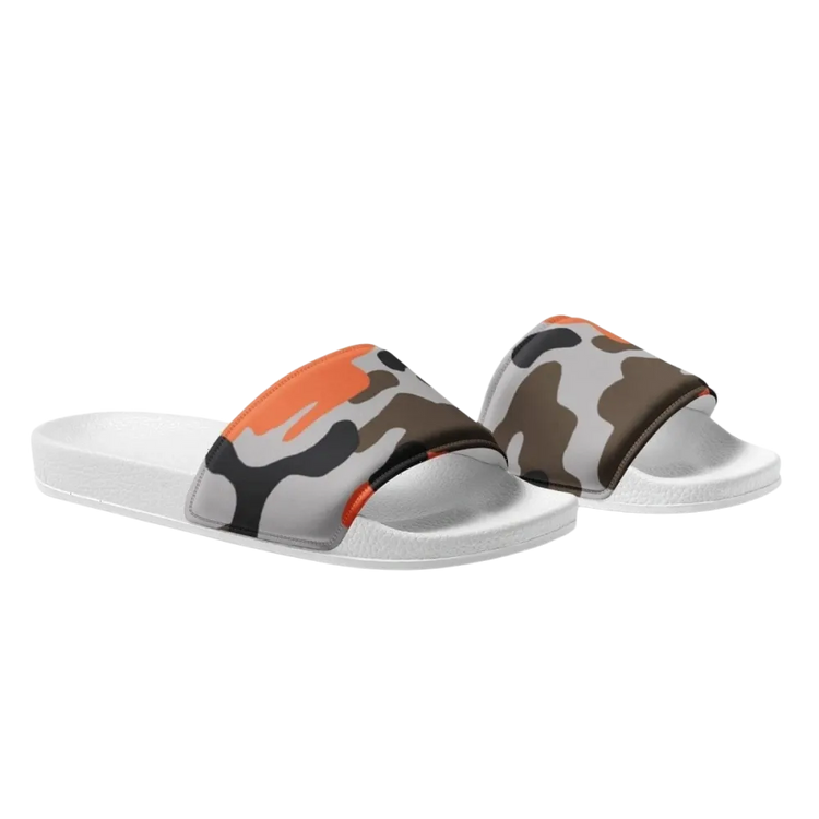 Herren Sandalen mit Allover-Print aus Kunstleder in Größe 39-47, bequeme bedruckbare Herren-Schuhe von BUYATHOME24