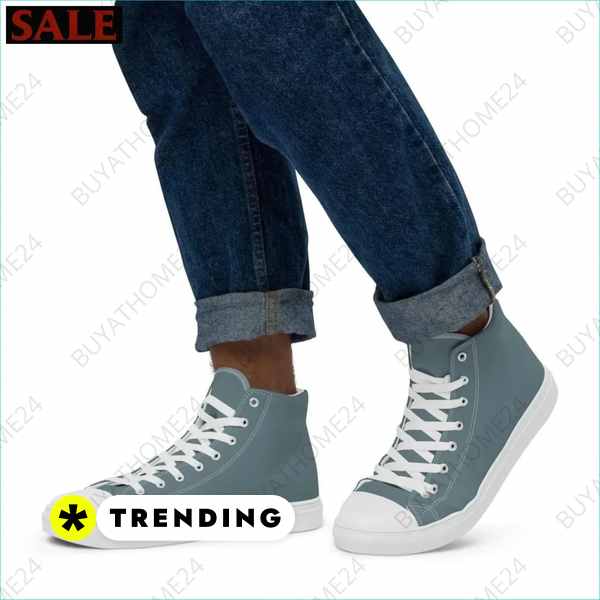 Herren Canvas Sneaker mit Textildruck kaufen bei Buyathome24 Textildruck BUYATHOME24, T-Shirts BUYATHOME24, Hoodies BUYATHOME24, Hosen BUYATHOME24, Jacken BUYATHOME24, Schuhe BUYATHOME24