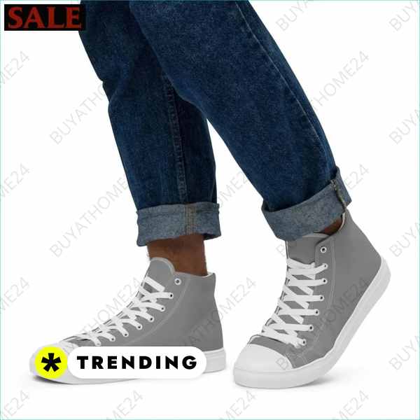 Herren Canvas Sneakers mit Textildruck buyathome24 und lockerer Passform Textildruck BUYATHOME24, T-Shirts BUYATHOME24, Hoodies BUYATHOME24, Hosen BUYATHOME24, Jacken BUYATHOME24, Schuhe BUYATHOME24