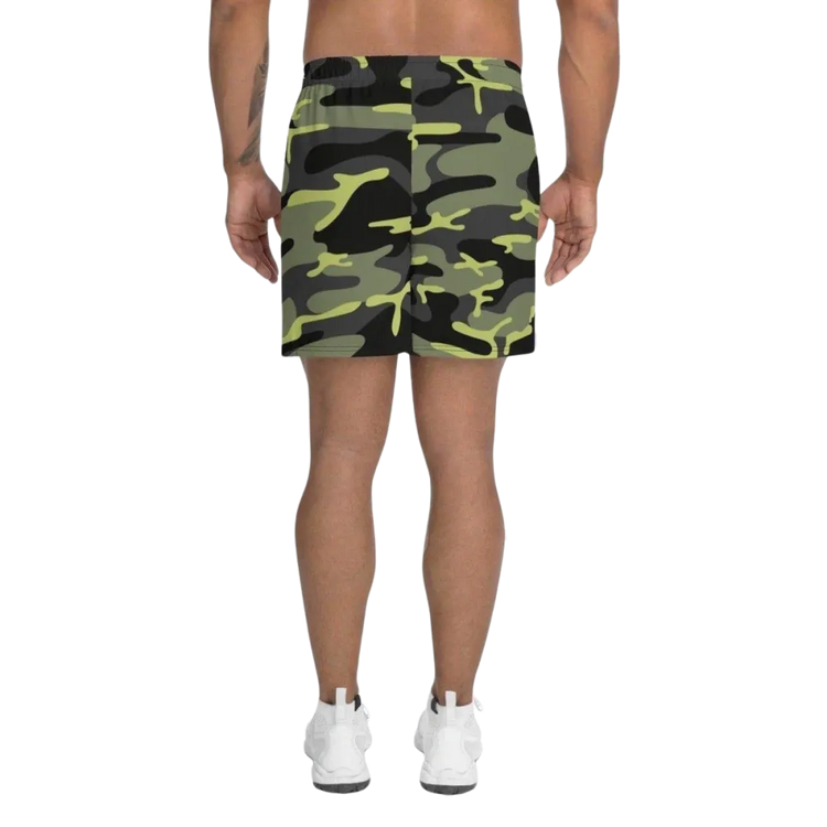 Herren Sportshorts von BUYATHOME24 mit UV-Schutz 50+ und schnelltrocknendem Material, in XS bis 3XL, auf Textildruck.