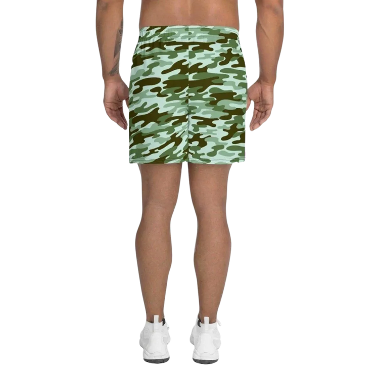 Herren Sportshorts von BUYATHOME24, atmungsaktiv mit UV-Schutz, in XS bis 3XL, Textildruck sichtbar, sportlich und bequem.