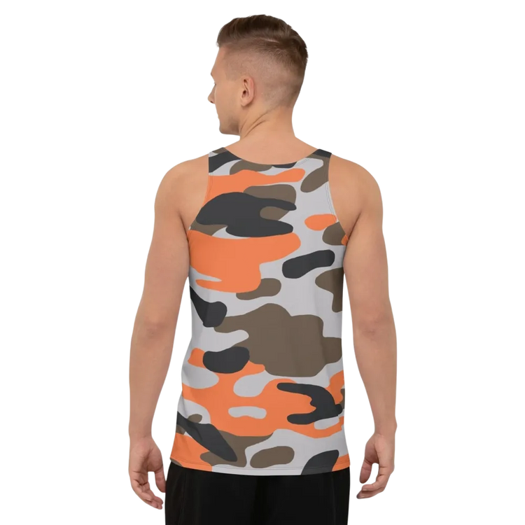 Unisex Camouflage Tanktop von BUYATHOME24, atmungsaktiv, in XS bis 2XL, sportlich und bequem für Herren und Damen