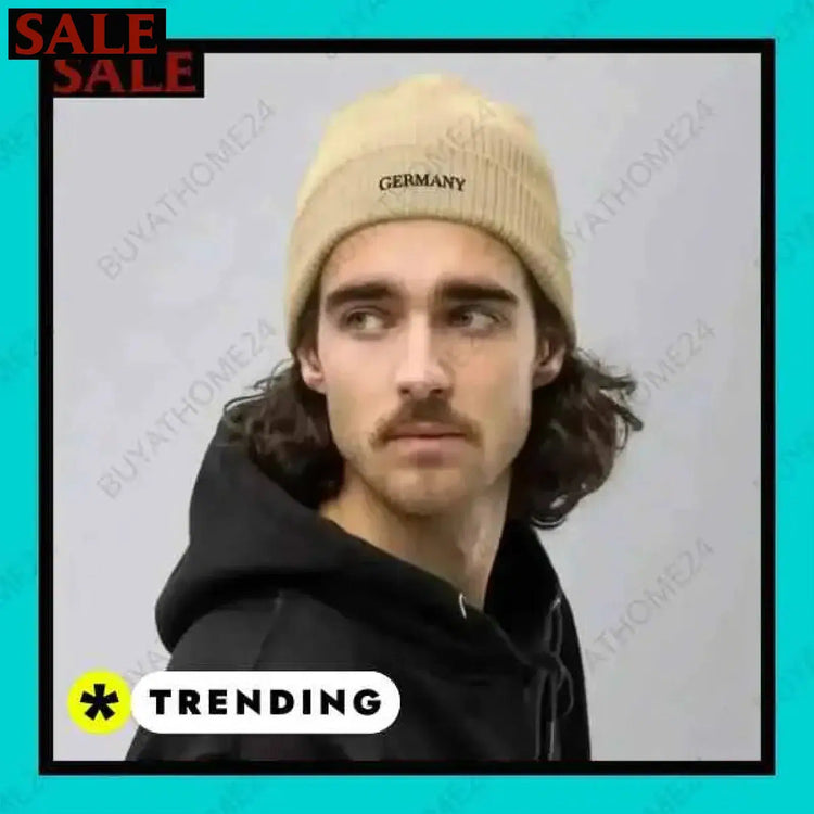 Herren- und Damen-Winterbeanie von BUYATHOME24, gestrickte Mütze mit flexiblem Komfort, 38-49 cm, für kalte Tage