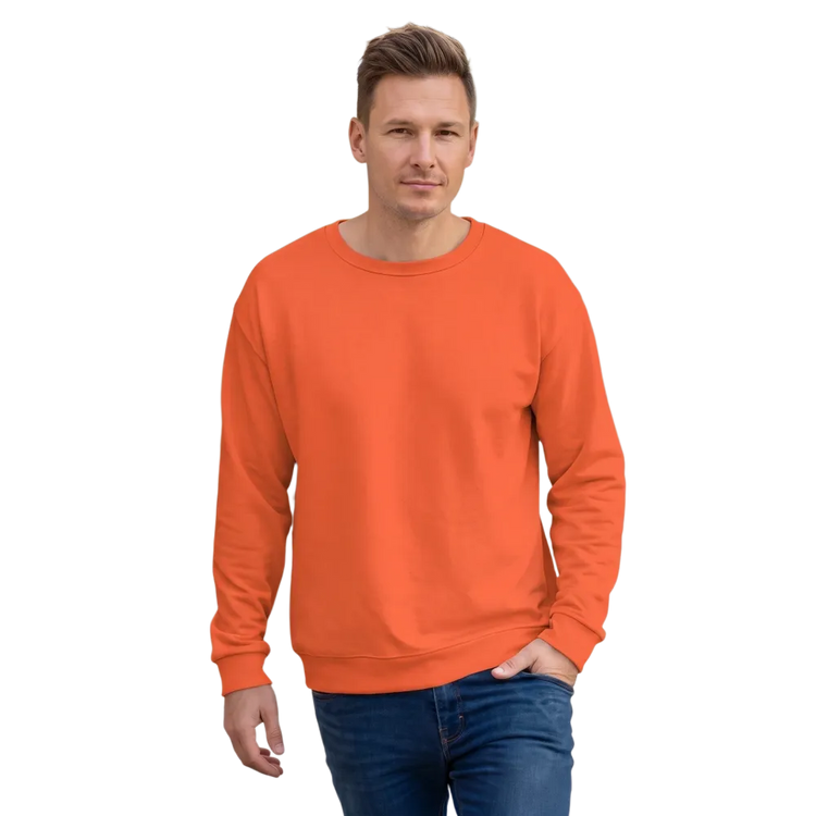 Unisex Herren Sweatshirt aus Fleece in Größe XS bis 3XL, bequemer Pullover in dunkler Farbe, lässiges Design von BUYATHOME24