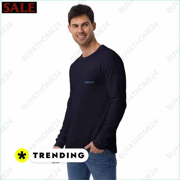 Herren Langarm T-Shirt mit Textildruck buyathome24 für Eishockey Fans Textildruck BUYATHOME24, T-Shirts BUYATHOME24, Hoodies BUYATHOME24, Hosen BUYATHOME24, Jacken BUYATHOME24, Schuhe BUYATHOME24