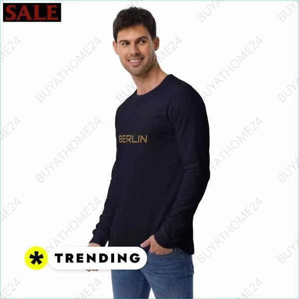 Herren Langarm T-Shirt mit Textildruck für Eishockey Fans buyathome24 Textildruck BUYATHOME24, T-Shirts BUYATHOME24, Hoodies BUYATHOME24, Hosen BUYATHOME24, Jacken BUYATHOME24, Schuhe BUYATHOME24