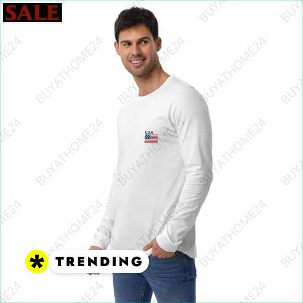 Herren Langarm T-Shirt mit Textildruck für Alltag und Eishockey Fans Textildruck BUYATHOME24, T-Shirts BUYATHOME24, Hoodies BUYATHOME24, Hosen BUYATHOME24, Jacken BUYATHOME24, Schuhe BUYATHOME24
