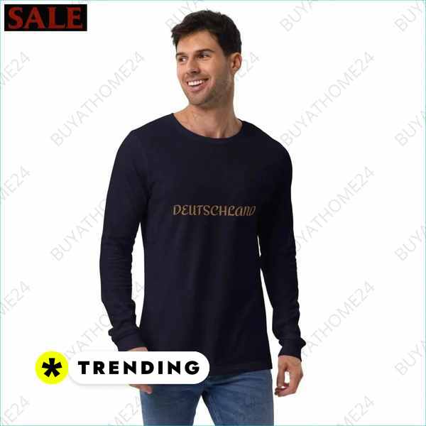 Herren Langarm T-Shirt mit Textildruck für Eishockey Fans bei buyathome24 Textildruck BUYATHOME24, T-Shirts BUYATHOME24, Hoodies BUYATHOME24, Hosen BUYATHOME24, Jacken BUYATHOME24, Schuhe BUYATHOME24