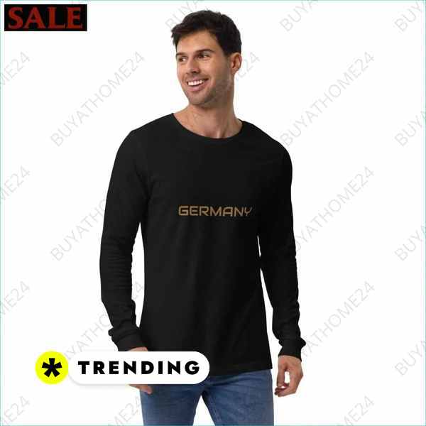 Herren Langarm T-Shirt mit Textildruck buyathome24 für Eishockey Fans Textildruck BUYATHOME24, T-Shirts BUYATHOME24, Hoodies BUYATHOME24, Hosen BUYATHOME24, Jacken BUYATHOME24, Schuhe BUYATHOME24