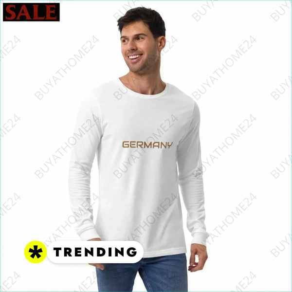 Herren Langarm T-Shirt mit Textildruck buyathome24 für Eishockey Fans Textildruck BUYATHOME24, T-Shirts BUYATHOME24, Hoodies BUYATHOME24, Hosen BUYATHOME24, Jacken BUYATHOME24, Schuhe BUYATHOME24