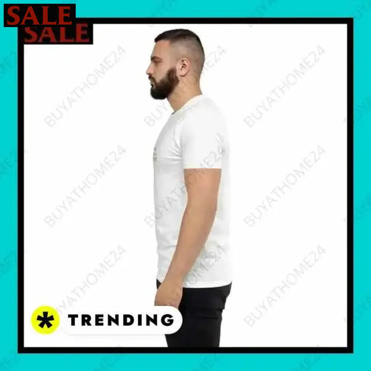 Herren T-Shirt aus Baumwolle in verschiedenen Größen bei buyathome24 i herren Textildruck BUYATHOME24, T-Shirts BUYATHOME24, Hoodies BUYATHOME24, Hosen BUYATHOME24, Jacken BUYATHOME24, Schuhe BUYATHOME24