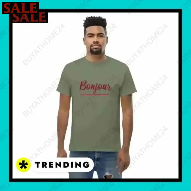 Herren T-Shirt aus Baumwolle in verschiedenen Größen für stilvollen Komfort Textildruck BUYATHOME24, T-Shirts BUYATHOME24, Hoodies BUYATHOME24, Hosen BUYATHOME24, Jacken BUYATHOME24, Schuhe BUYATHOME24