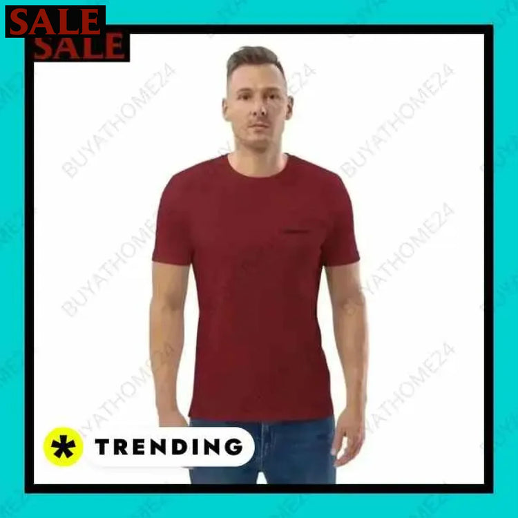 Herren T-Shirt aus Baumwolle mit stilvollem Design und passender Baseball Cap Textildruck BUYATHOME24, T-Shirts BUYATHOME24, Hoodies BUYATHOME24, Hosen BUYATHOME24, Jacken BUYATHOME24, Schuhe BUYATHOME24