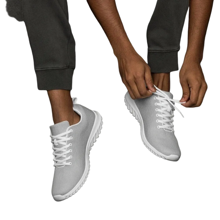 Herren Laufschuhe von BUYATHOME24, atmungsaktive Sportschuhe mit EVA-Sohle, Turnschuhe in Größe 37-47, Textildruck, Polyester