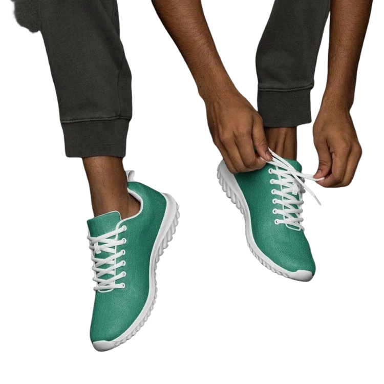 Herren Turnschuhe von BUYATHOME24, atmungsaktive Laufschuhe Größe 37-47 mit Textildruck aus Polyester