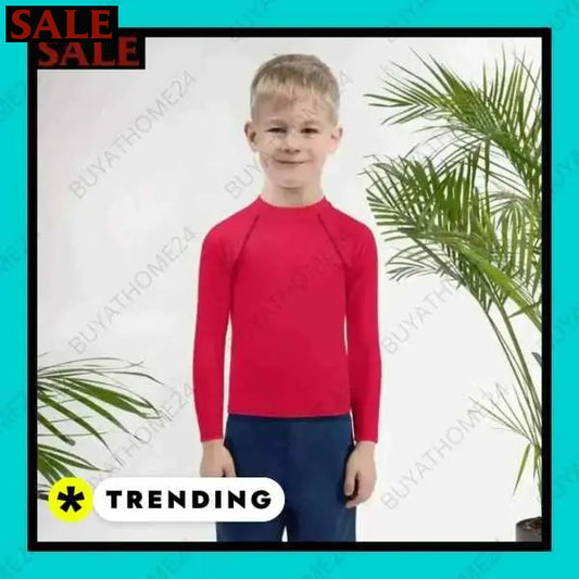 ▻ Sportshirt | Kinder Langarm Sport T-Shirt 92 cm - 128 cm BUYATHOME24®