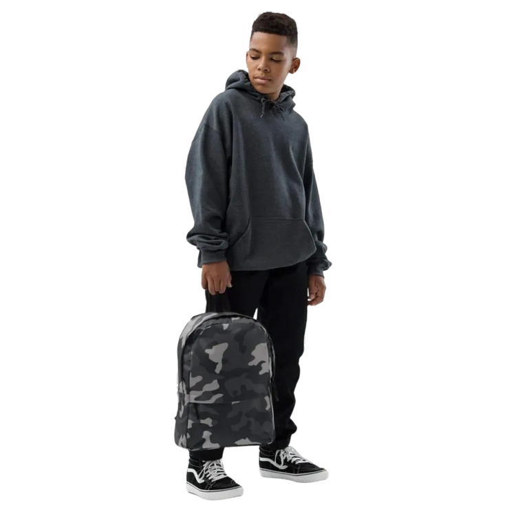 Kinder Schulrucksack von BUYATHOME24, wasserabweisend mit 15 Zoll Laptopfach, für Jungen, 42 cm, Textildruck.