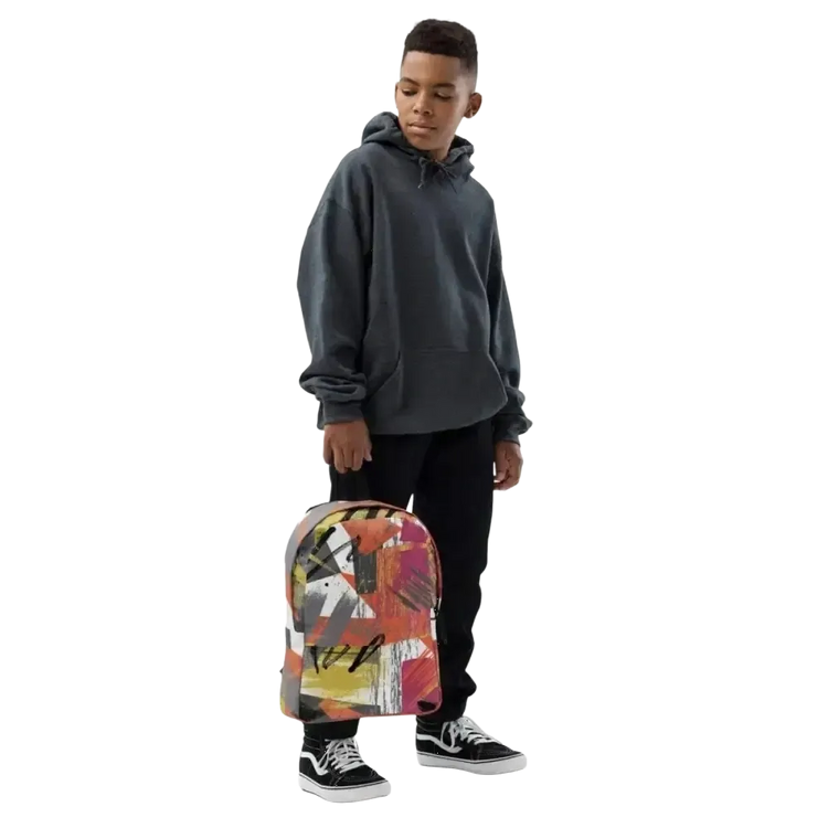 Kinder Schulrucksack von BUYATHOME24, wasserabweisend mit 15 Zoll Laptopfach, für Jungen, textildruck, 42 cm groß