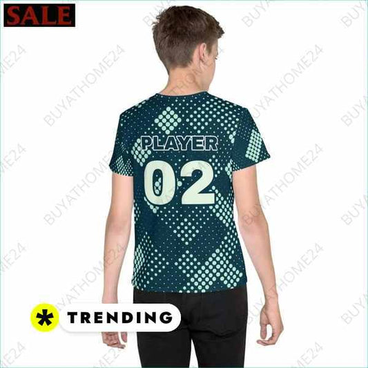SALE % Kinder Sportshirt I Unisex Fußball T-Shirt 134 cm - 170 cm BUYATHOME24®