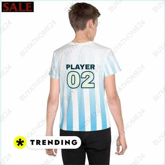 SALE % Kinder Sportshirt I Unisex Fußball T-Shirt 134 cm - 170 cm BUYATHOME24®