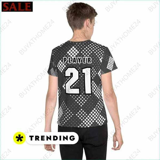 SALE % Kinder Sportshirt I Unisex Fußball T-Shirt 134 cm - 170 cm BUYATHOME24®