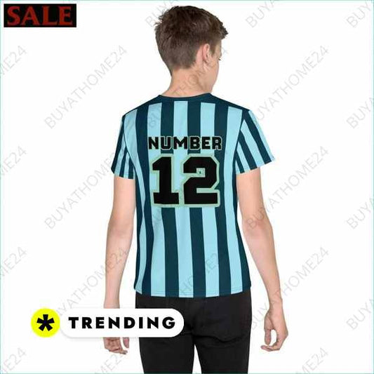 SALE % Kinder Sportshirt I Unisex Fußball T-Shirt 134 cm - 170 cm BUYATHOME24®