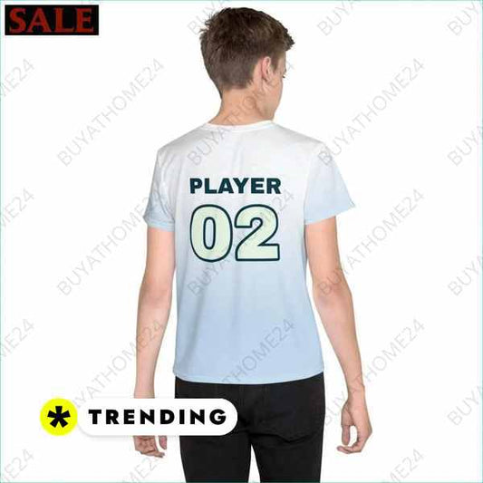SALE % Kinder Sportshirt I Unisex Fußball T-Shirt 134 cm - 170 cm BUYATHOME24®