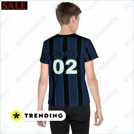 SALE % Kinder Sportshirt I Unisex Fußball T-Shirt 134 cm - 170 cm BUYATHOME24®