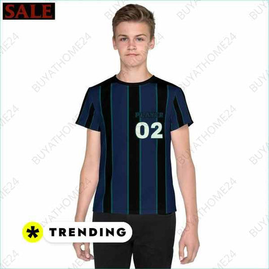 SALE % Kinder Sportshirt I Unisex Fußball T-Shirt 134 cm - 170 cm BUYATHOME24®
