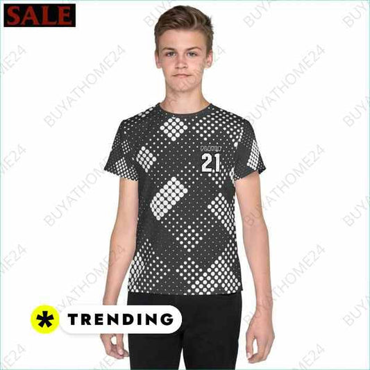 SALE % Kinder Sportshirt I Unisex Fußball T-Shirt 134 cm - 170 cm BUYATHOME24®