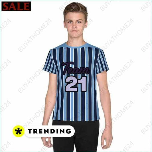 SALE % Kinder Sportshirt I Unisex Fußball T-Shirt 134 cm - 170 cm BUYATHOME24®