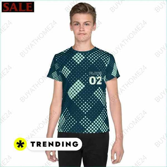 SALE % Kinder Sportshirt I Unisex Fußball T-Shirt 134 cm - 170 cm BUYATHOME24®