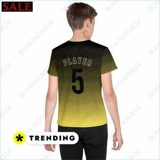 SALE % Kinder Sportshirt I Unisex Fußball T-Shirt 134 cm - 170 cm BUYATHOME24®