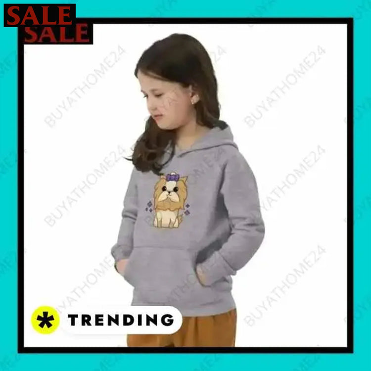 Mädchen Hoodie aus Baumwolle für Kinder von 4 bis 12 Jahren Textildruck BUYATHOME24, T-Shirts BUYATHOME24, Hoodies BUYATHOME24, Hosen BUYATHOME24, Jacken BUYATHOME24, Schuhe BUYATHOME24