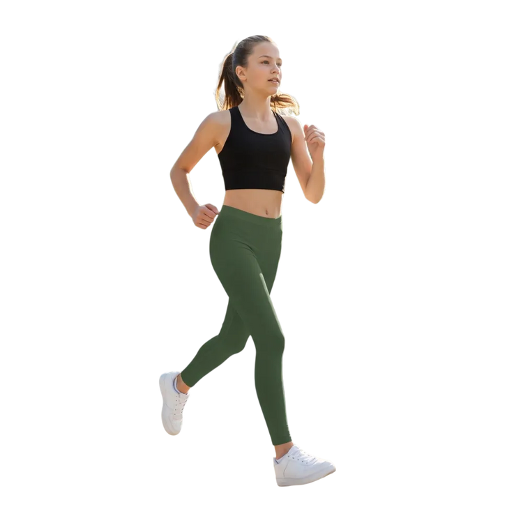 Generiertes Lifestyle-Bild für Kinder Sport-Leggings mit UV-Schutz, Bedruckbar in 134-170 cm