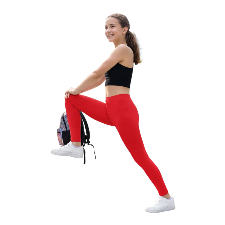 Kinder Sport-Leggings mit UV-Schutz in Größe 134-170 cm, bequemes Material, farbige Designs, von BUYATHOME24