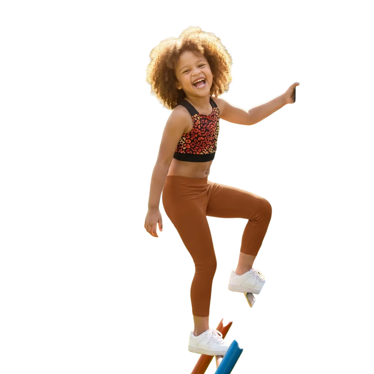 Kinder Sportleggings mit UV-Schutz und 4-Wege-Stretch in Größe 92-128 cm, bequem und strapazierfähig, von BUYATHOME24