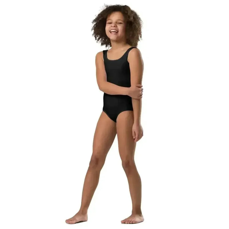 Badeanzug für Mädchen mit UV-Schutz 40, Größen 92-128 cm, von BUYATHOME24, mit buntem Textildruck, optimal für den Sommer.