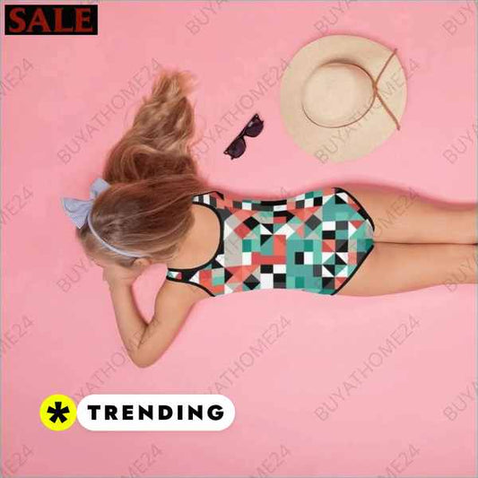 ▻ Kinder Bademode I Mädchen Badeanzug 92 cm - 128 cm BUYATHOME24®