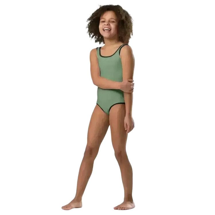 Kinder Mädchen Badeanzug mit UV-Schutz 40 von BUYATHOME24, Textildruck, für 92-128 cm, sommerlicher Badespaß
