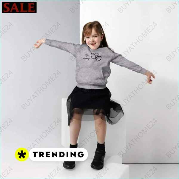 Kinder Hoodie für Mädchen in Größen 4 bis 12 Jahre bei buyathome24 Textildruck BUYATHOME24, T-Shirts BUYATHOME24, Hoodies BUYATHOME24, Hosen BUYATHOME24, Jacken BUYATHOME24, Schuhe BUYATHOME24